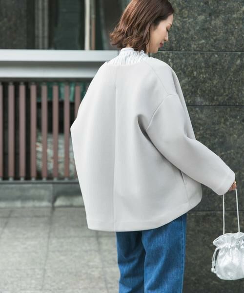 URBAN RESEARCH DOORS / アーバンリサーチ ドアーズ ノーカラージャケット | ダンボールニットノーカラージャケット | 詳細16