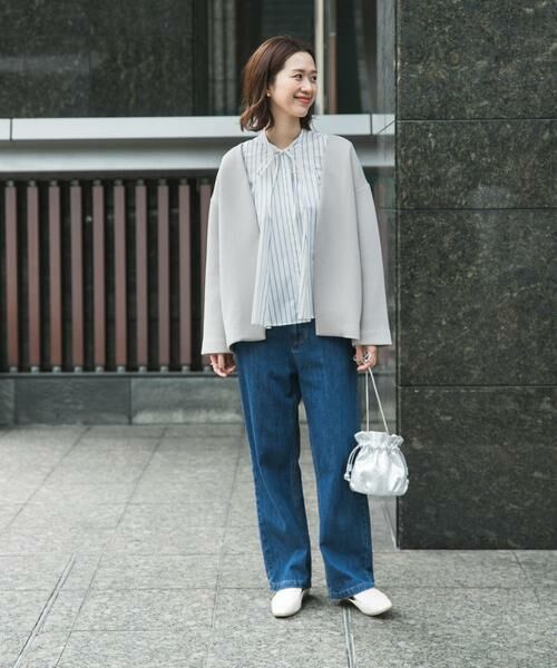 URBAN RESEARCH DOORS / アーバンリサーチ ドアーズ ノーカラージャケット | ダンボールニットノーカラージャケット | 詳細22