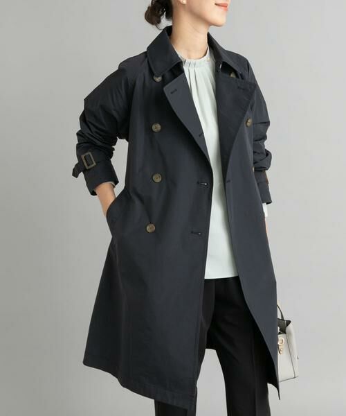 D'URBAN ネイビー ナイロン　トレンチコート 楽天市場】D'URBAN【ダーバン】定価82,500円（税込）フーデッド