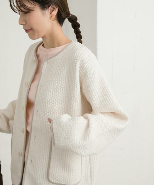 URBAN RESEARCH DOORS / アーバンリサーチ ドアーズ ノーカラージャケット | キルトノーカラージャケット | 詳細11