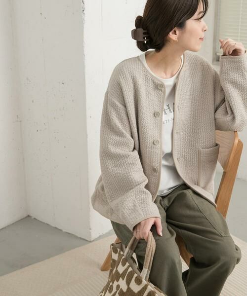 URBAN RESEARCH DOORS / アーバンリサーチ ドアーズ ノーカラージャケット | キルトノーカラージャケット | 詳細27