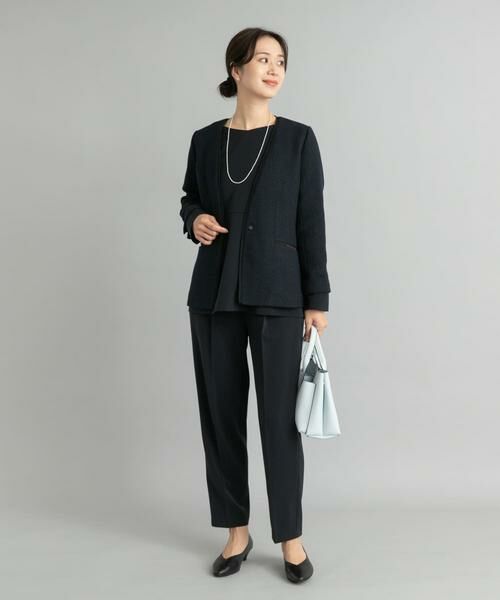 URBAN RESEARCH DOORS / アーバンリサーチ ドアーズ テーラードジャケット | ツィードVネックロングジャケット | 詳細9
