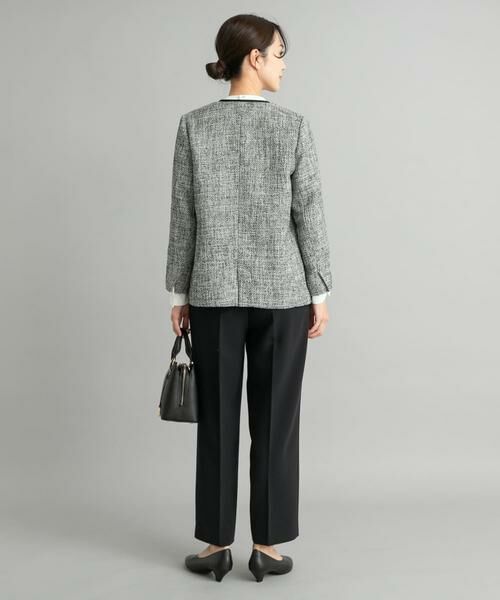 URBAN RESEARCH DOORS / アーバンリサーチ ドアーズ テーラードジャケット | ツィードVネックロングジャケット | 詳細23