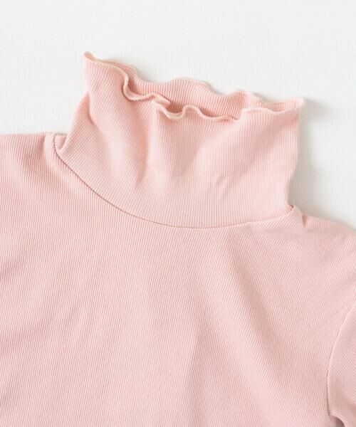 URBAN RESEARCH DOORS / アーバンリサーチ ドアーズ トップス | 『WEB/一部店舗限定サイズ』メローフリルリブタートルネックTシャツ(KIDS) | 詳細10