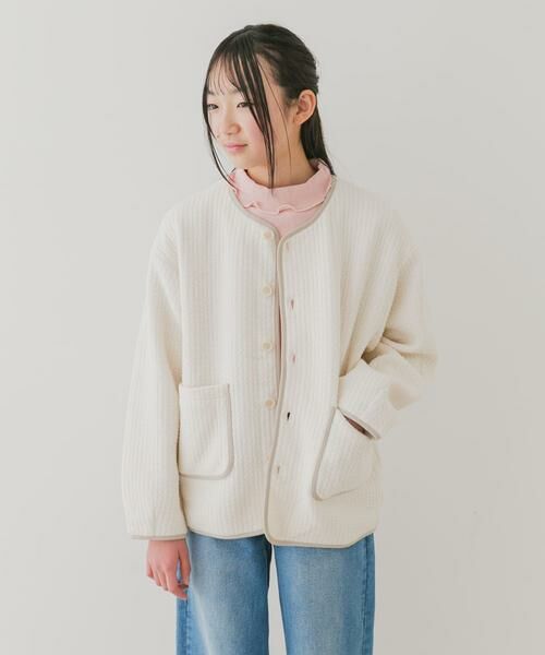 URBAN RESEARCH DOORS / アーバンリサーチ ドアーズ トップス | 『WEB/一部店舗限定サイズ』メローフリルリブタートルネックTシャツ(KIDS) | 詳細3