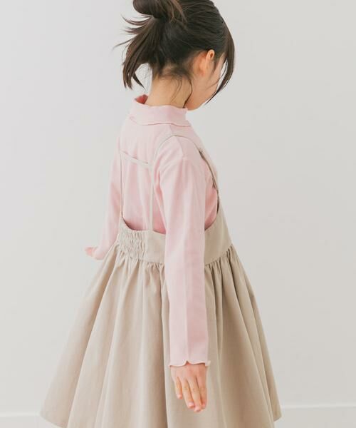 URBAN RESEARCH DOORS / アーバンリサーチ ドアーズ トップス | 『WEB/一部店舗限定サイズ』メローフリルリブタートルネックTシャツ(KIDS) | 詳細7