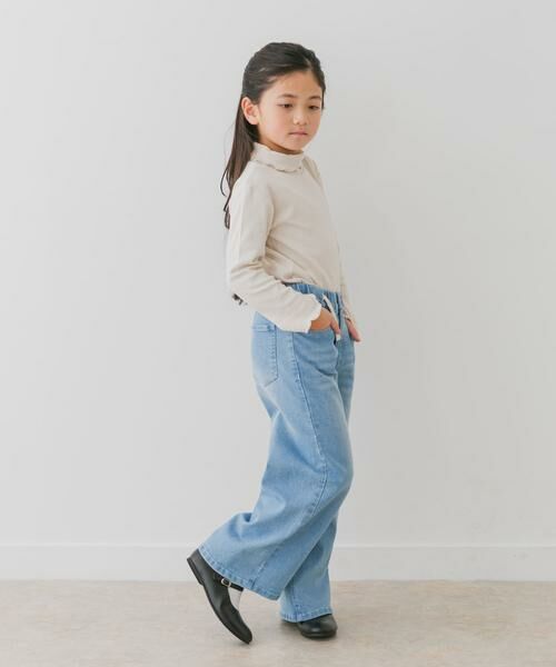 URBAN RESEARCH DOORS / アーバンリサーチ ドアーズ トップス | 『WEB/一部店舗限定サイズ』メローフリルリブタートルネックTシャツ(KIDS) | 詳細19