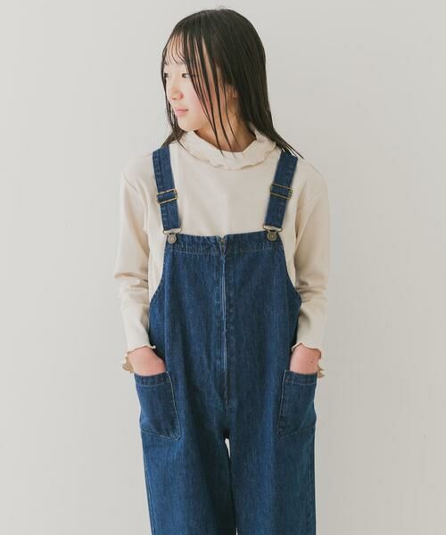 URBAN RESEARCH DOORS / アーバンリサーチ ドアーズ トップス | 『WEB/一部店舗限定サイズ』メローフリルリブタートルネックTシャツ(KIDS) | 詳細21