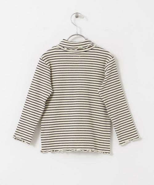 URBAN RESEARCH DOORS / アーバンリサーチ ドアーズ トップス | 『WEB/一部店舗限定サイズ』ボーダーフリルリブタートルネック(KIDS) | 詳細15