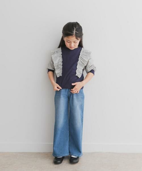 URBAN RESEARCH DOORS / アーバンリサーチ ドアーズ トップス | 布帛ドッキングフリルカットソー(KIDS) | 詳細2