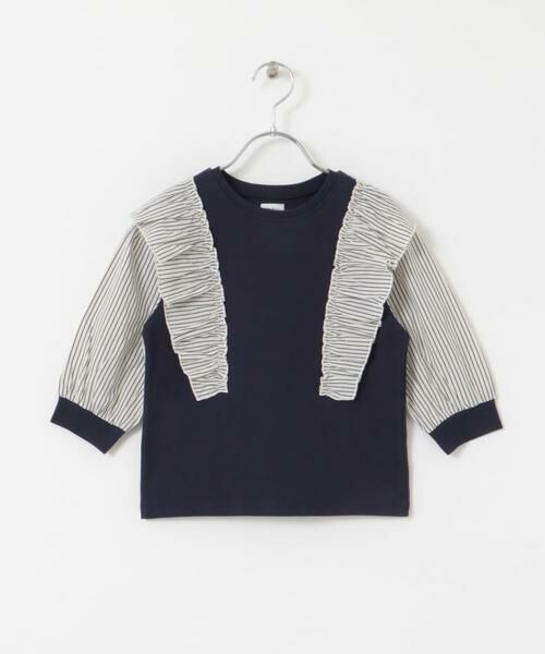 URBAN RESEARCH DOORS / アーバンリサーチ ドアーズ トップス | 布帛ドッキングフリルカットソー(KIDS) | 詳細6