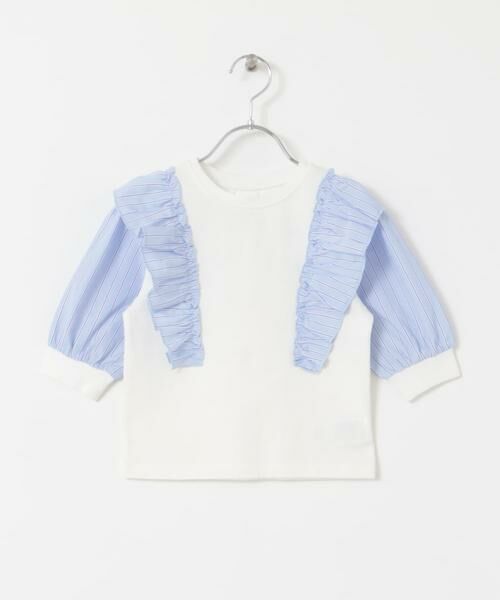 URBAN RESEARCH DOORS / アーバンリサーチ ドアーズ トップス | 布帛ドッキングフリルカットソー(KIDS) | 詳細22