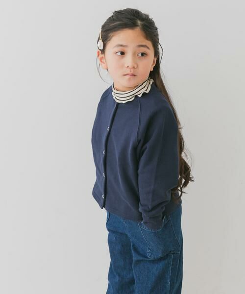 URBAN RESEARCH DOORS / アーバンリサーチ ドアーズ トップス | 裏毛ラグランカーディガン(KIDS) | 詳細1