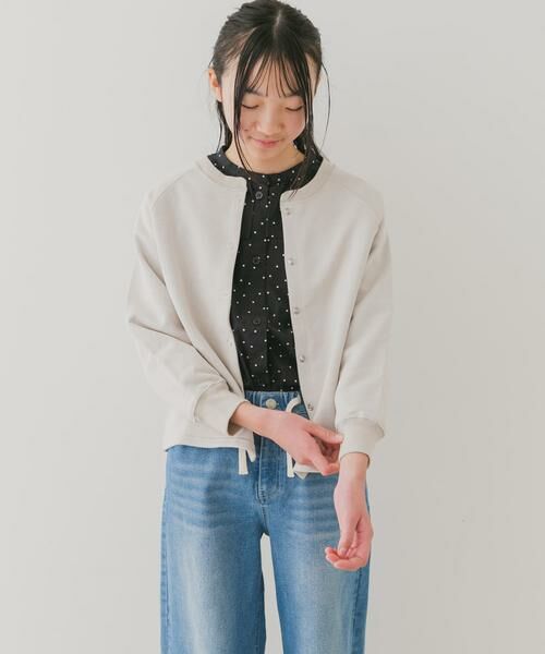 URBAN RESEARCH DOORS / アーバンリサーチ ドアーズ トップス | 『WEB/一部店舗限定』裏毛ラグランカーディガン(KIDS) | 詳細8