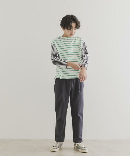 URBAN RESEARCH DOORS / アーバンリサーチ ドアーズ トップス | 『WEB/一部店舗限定サイズ』CPボートネックボーダー(KIDS) | 詳細12