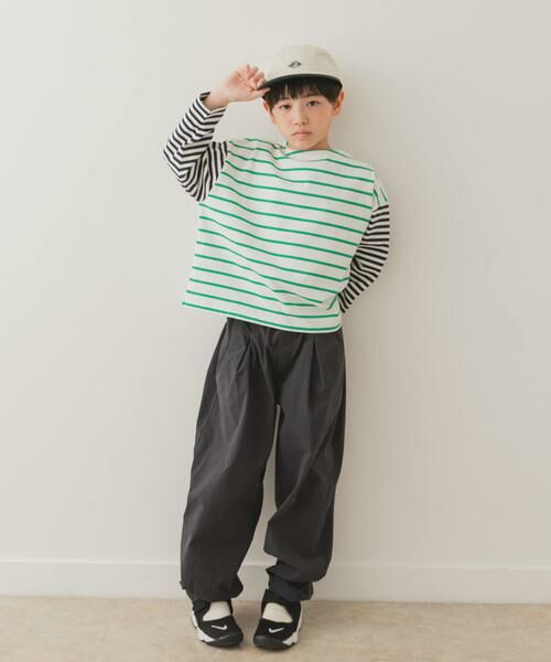 URBAN RESEARCH DOORS / アーバンリサーチ ドアーズ トップス | 『WEB/一部店舗限定サイズ』CPボートネックボーダー(KIDS) | 詳細5