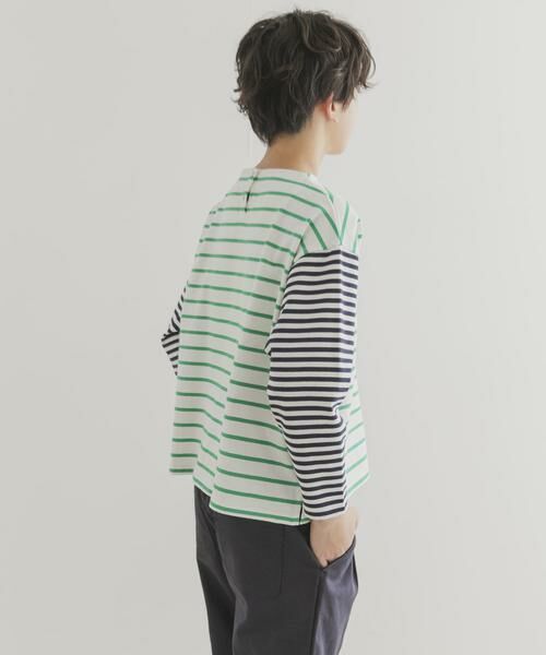 URBAN RESEARCH DOORS / アーバンリサーチ ドアーズ トップス | 『WEB/一部店舗限定サイズ』CPボートネックボーダー(KIDS) | 詳細8