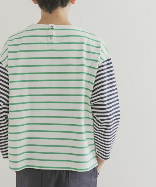 URBAN RESEARCH DOORS / アーバンリサーチ ドアーズ トップス | 『WEB/一部店舗限定サイズ』CPボートネックボーダー(KIDS) | 詳細9