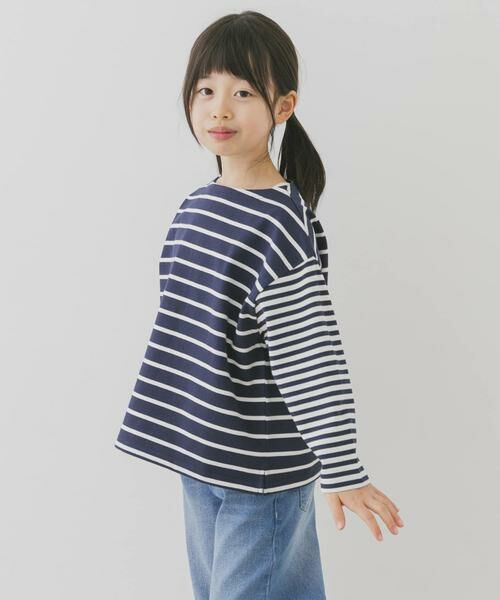 URBAN RESEARCH DOORS / アーバンリサーチ ドアーズ トップス | 『WEB/一部店舗限定サイズ』CPボートネックボーダー(KIDS) | 詳細17