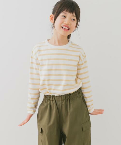 URBAN RESEARCH DOORS / アーバンリサーチ ドアーズ トップス | 『親子リンク』『WEB/一部店舗限定サイズ』ボーダーワイドプルオーバー(KIDS) | 詳細1