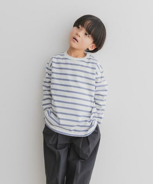 URBAN RESEARCH DOORS / アーバンリサーチ ドアーズ トップス | 『親子リンク』『WEB/一部店舗限定サイズ』ボーダーワイドプルオーバー(KIDS) | 詳細26