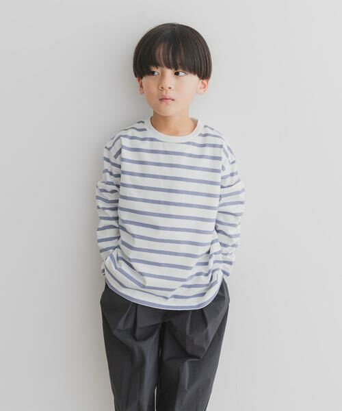 URBAN RESEARCH DOORS / アーバンリサーチ ドアーズ トップス | 『親子リンク』『WEB/一部店舗限定サイズ』ボーダーワイドプルオーバー(KIDS) | 詳細25