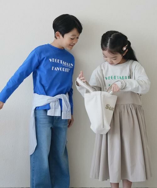 URBAN RESEARCH DOORS / アーバンリサーチ ドアーズ トップス | 『WEB/一部店舗限定サイズ』ロゴプリントロングTシャツ(KIDS) | 詳細8