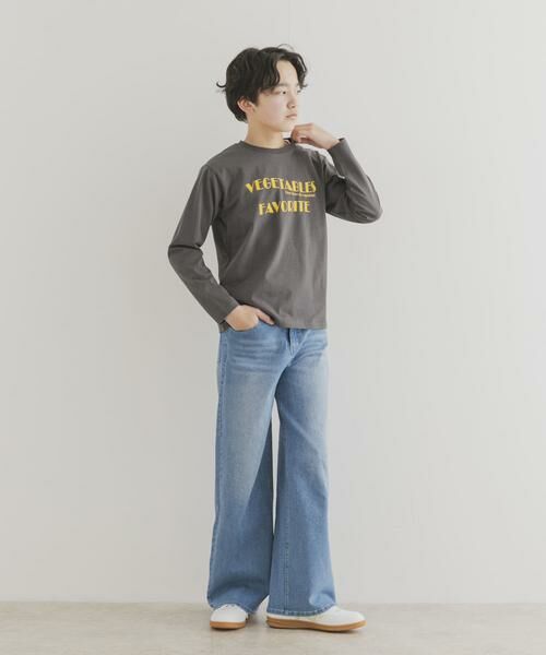 URBAN RESEARCH DOORS / アーバンリサーチ ドアーズ トップス | 『WEB/一部店舗限定サイズ』ロゴプリントロングTシャツ(KIDS) | 詳細25