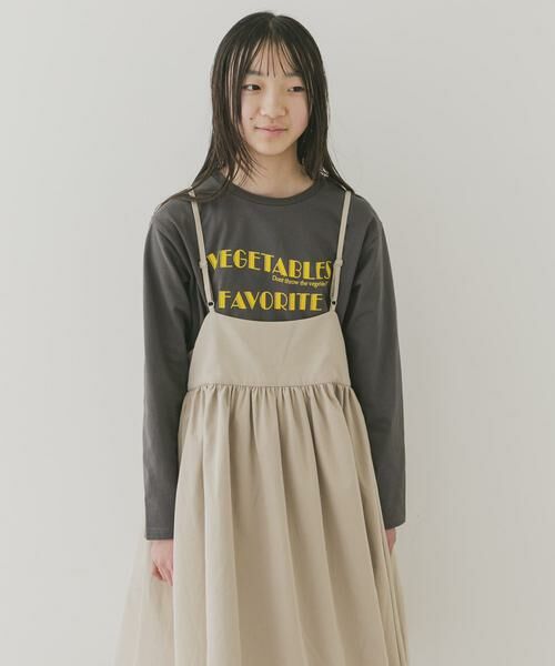 URBAN RESEARCH DOORS / アーバンリサーチ ドアーズ トップス | 『WEB/一部店舗限定サイズ』ロゴプリントロングTシャツ(KIDS) | 詳細17