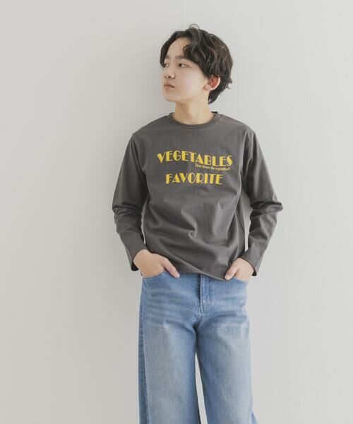 URBAN RESEARCH DOORS / アーバンリサーチ ドアーズ トップス | 『WEB/一部店舗限定サイズ』ロゴプリントロングTシャツ(KIDS) | 詳細21