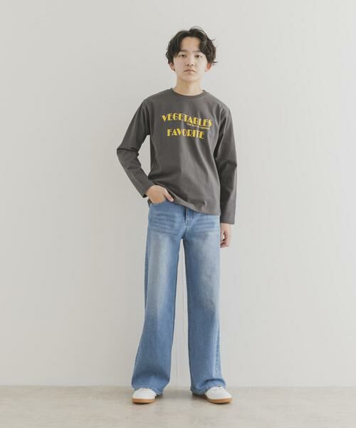 URBAN RESEARCH DOORS / アーバンリサーチ ドアーズ トップス | 『WEB/一部店舗限定サイズ』ロゴプリントロングTシャツ(KIDS) | 詳細23