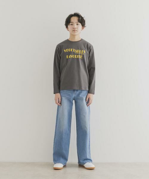 URBAN RESEARCH DOORS / アーバンリサーチ ドアーズ トップス | 『WEB/一部店舗限定サイズ』ロゴプリントロングTシャツ(KIDS) | 詳細24