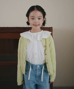 URBAN RESEARCH DOORS / アーバンリサーチ ドアーズ ニット・セーター | 透かし編みカーディガン(KIDS)