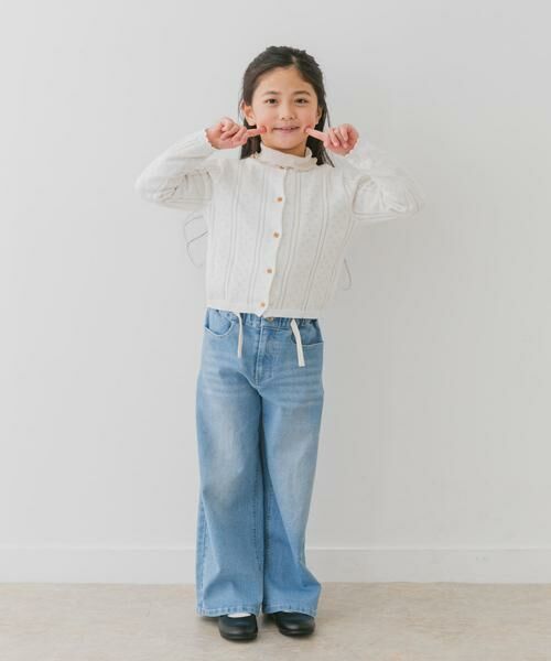 URBAN RESEARCH DOORS / アーバンリサーチ ドアーズ ニット・セーター | 透かし編みカーディガン(KIDS) | 詳細21