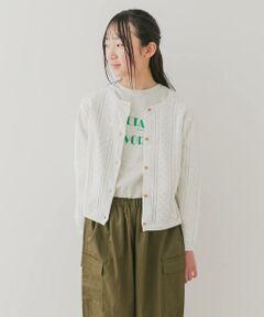 URBAN RESEARCH DOORS / アーバンリサーチ ドアーズ ニット・セーター | 『WEB/一部店舗限定』透かし編みカーディガン(KIDS)