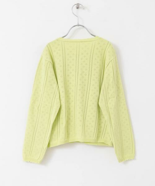 URBAN RESEARCH DOORS / アーバンリサーチ ドアーズ ニット・セーター | 『WEB/一部店舗限定』透かし編みカーディガン(KIDS) | 詳細11