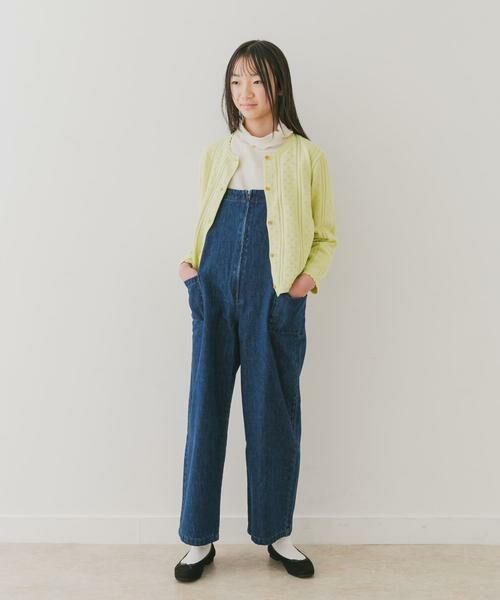 URBAN RESEARCH DOORS / アーバンリサーチ ドアーズ ニット・セーター | 『WEB/一部店舗限定』透かし編みカーディガン(KIDS) | 詳細5