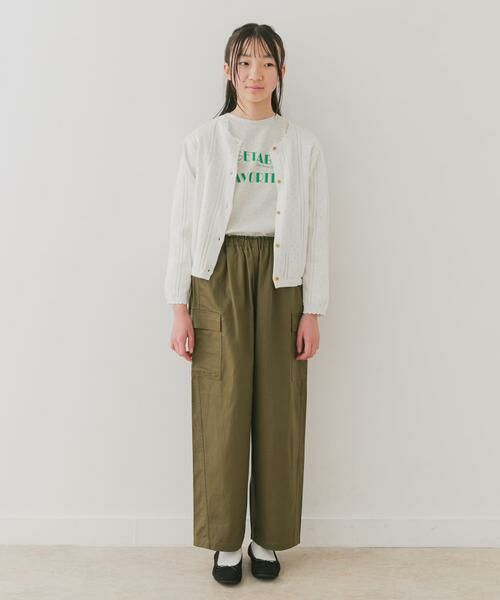 URBAN RESEARCH DOORS / アーバンリサーチ ドアーズ ニット・セーター | 『WEB/一部店舗限定』透かし編みカーディガン(KIDS) | 詳細16