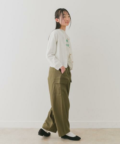 URBAN RESEARCH DOORS / アーバンリサーチ ドアーズ ニット・セーター | 『WEB/一部店舗限定』透かし編みカーディガン(KIDS) | 詳細17