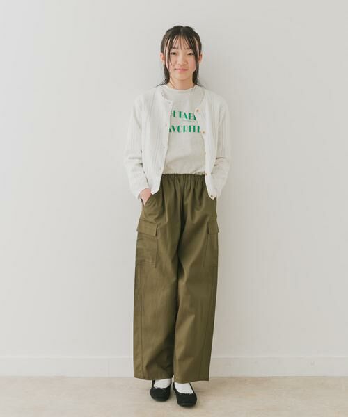 URBAN RESEARCH DOORS / アーバンリサーチ ドアーズ ニット・セーター | 『WEB/一部店舗限定』透かし編みカーディガン(KIDS) | 詳細18