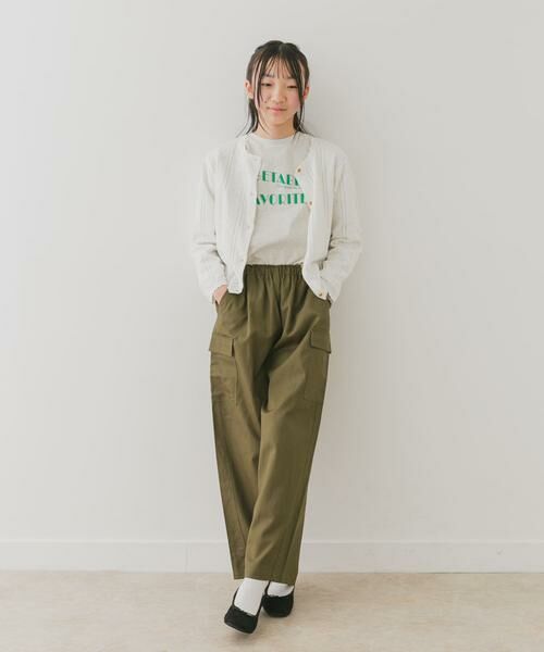 URBAN RESEARCH DOORS / アーバンリサーチ ドアーズ ニット・セーター | 『WEB/一部店舗限定』透かし編みカーディガン(KIDS) | 詳細19