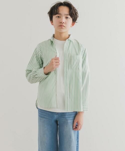 URBAN RESEARCH DOORS / アーバンリサーチ ドアーズ トップス | 『WEB/一部店舗限定』ストレッチレギュラーカラーシャツ(KIDS) | 詳細2