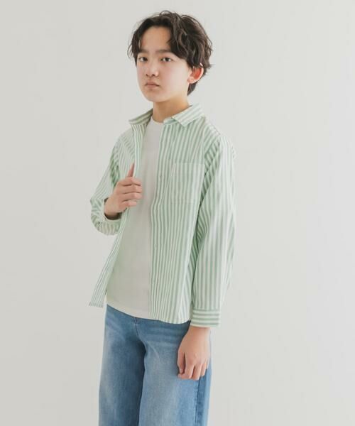 URBAN RESEARCH DOORS / アーバンリサーチ ドアーズ トップス | 『WEB/一部店舗限定』ストレッチレギュラーカラーシャツ(KIDS) | 詳細4