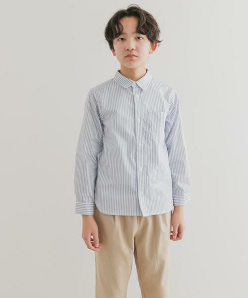 URBAN RESEARCH DOORS / アーバンリサーチ ドアーズ トップス | 『WEB/一部店舗限定』ストレッチレギュラーカラーシャツ(KIDS) | 詳細18