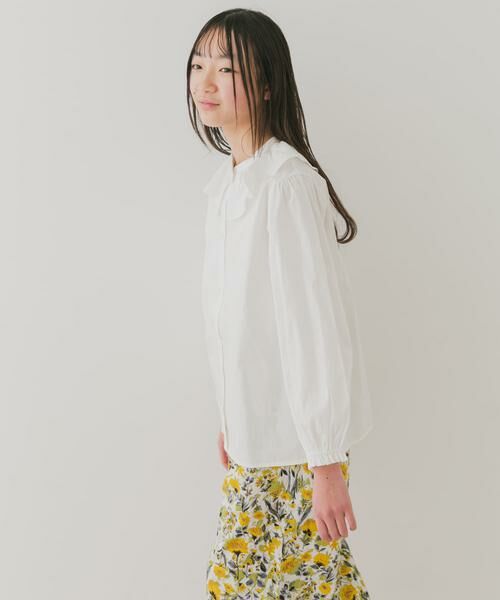 URBAN RESEARCH DOORS / アーバンリサーチ ドアーズ トップス | 『WEB/一部店舗限定』フリルカラーブラウス(KIDS) | 詳細2