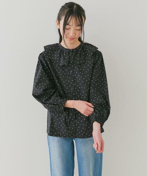 URBAN RESEARCH DOORS / アーバンリサーチ ドアーズ トップス | 『WEB/一部店舗限定』フリルカラーブラウス(KIDS) | 詳細12