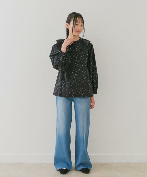 URBAN RESEARCH DOORS / アーバンリサーチ ドアーズ トップス | 『WEB/一部店舗限定』フリルカラーブラウス(KIDS) | 詳細18