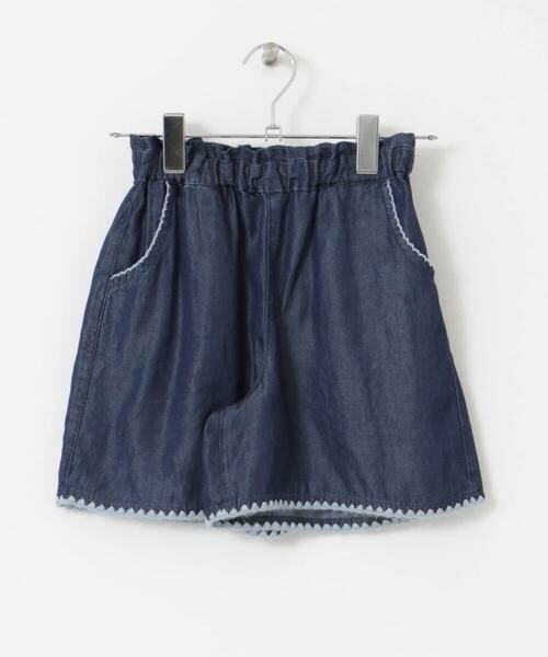 URBAN RESEARCH DOORS / アーバンリサーチ ドアーズ パンツ | 『WEB/一部店舗限定サイズ』テンセルデニムキュロット(KIDS) | 詳細18