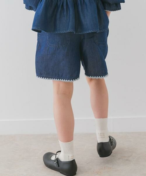 URBAN RESEARCH DOORS / アーバンリサーチ ドアーズ パンツ | 『WEB/一部店舗限定サイズ』テンセルデニムキュロット(KIDS) | 詳細5