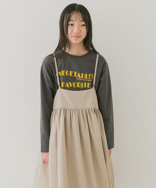 URBAN RESEARCH DOORS / アーバンリサーチ ドアーズ ワンピース | 『WEB/一部店舗限定サイズ』キャミソールジャンパースカート(KIDS) | 詳細13